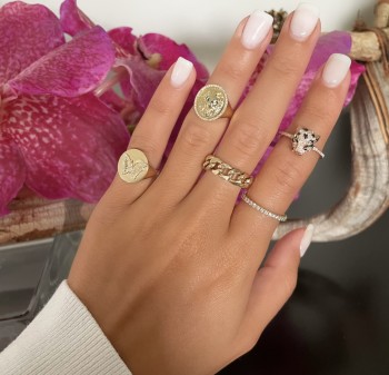 Bassano Jewelry  Diamond Lock Ring