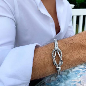 Alor Men's Cable Square Knot Bracelet — Murphy Jewelers