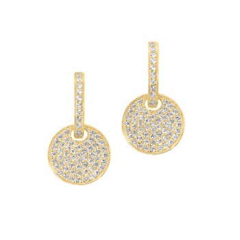 Small Hanging Disc Earrings