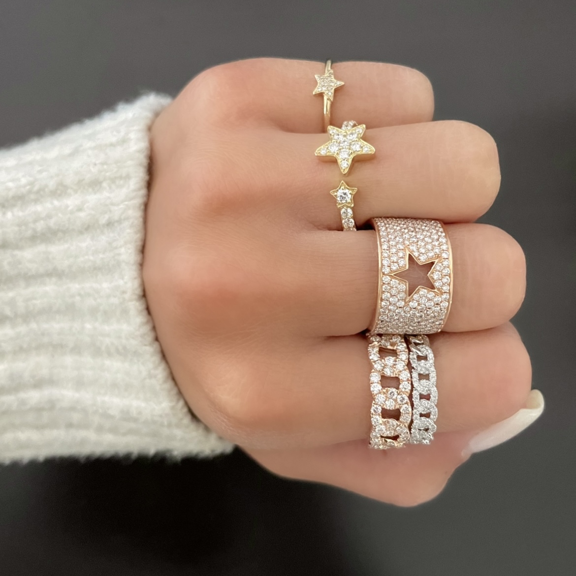 Double star sale ring