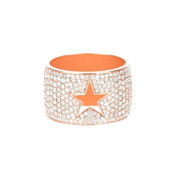 Pave Star Cigar Ring